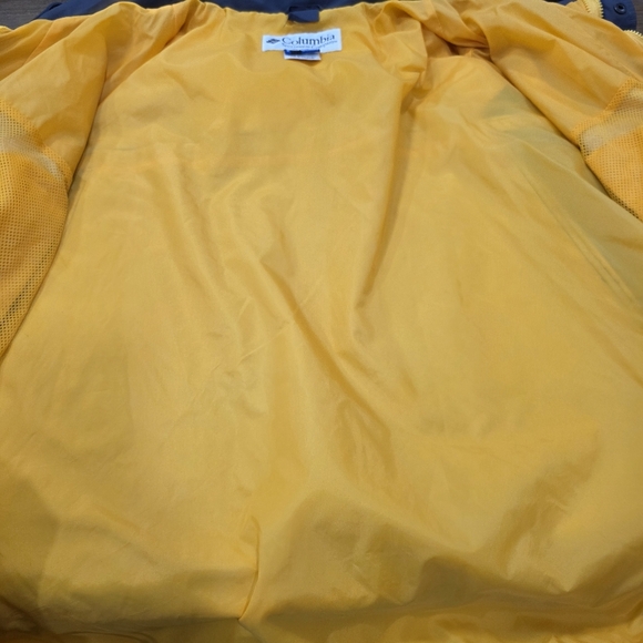 Columbia Interchange Jacket Mens XXL Yellow Rain Shell Hooded Vintage XM7512 - Picture 7 of 17